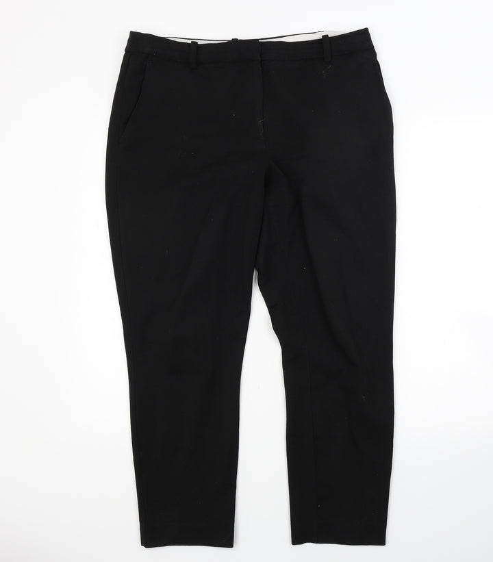 H&M Womens Black   Trousers  Size 14 L25 in