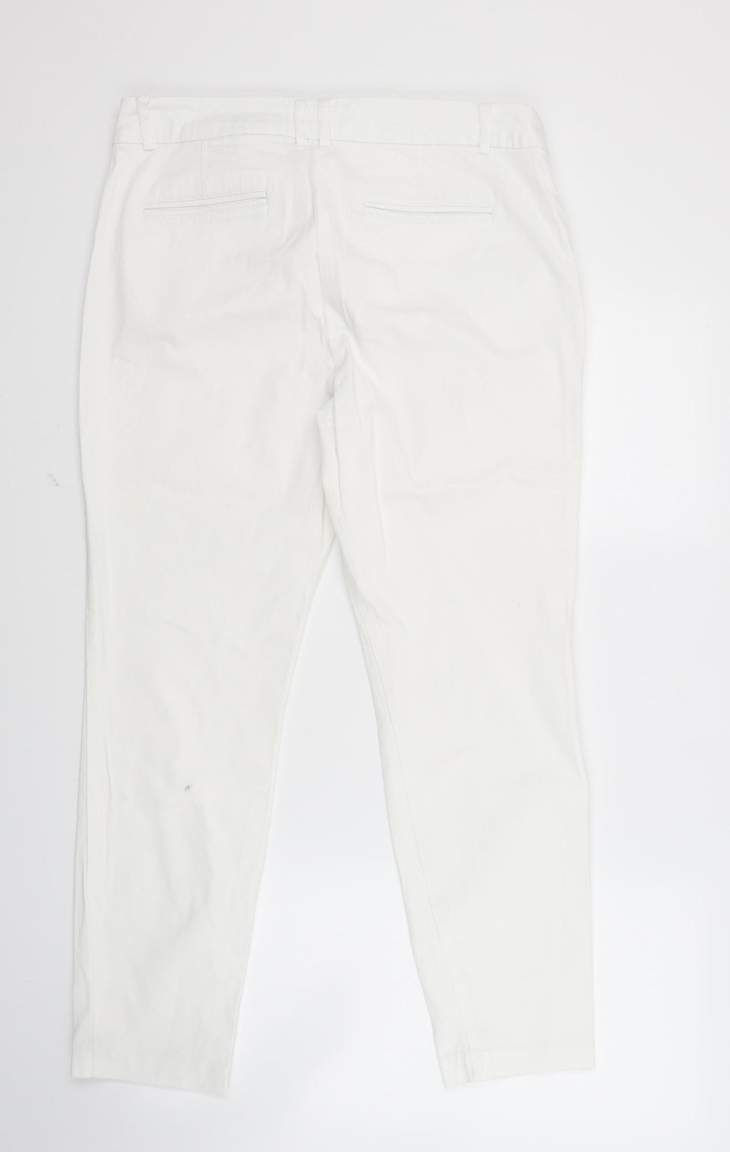 Preworn Womens White   Trousers  Size 30 in L25 in