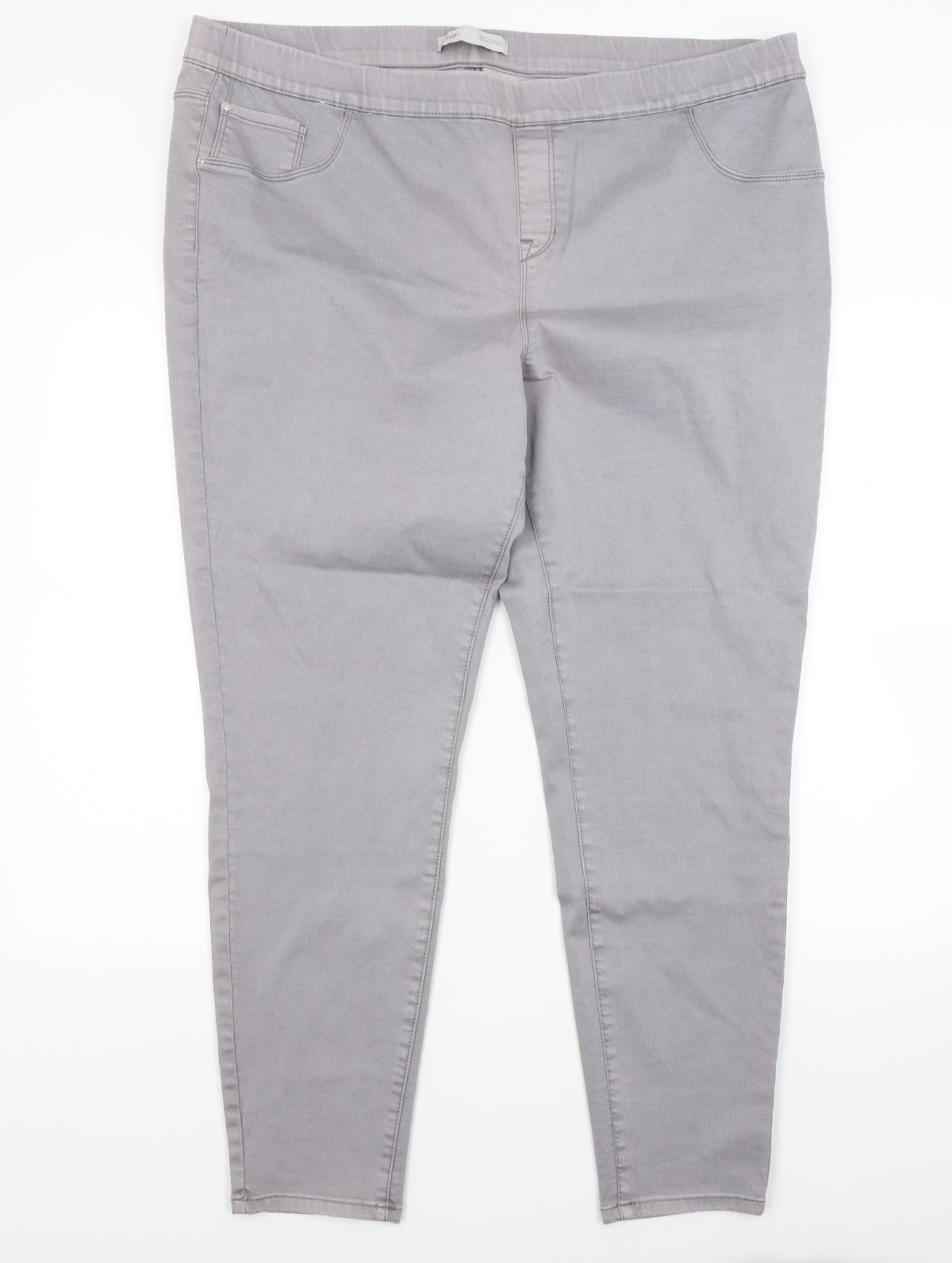 George Womens Grey  Denim Jegging Jeans Size 22 L27 in