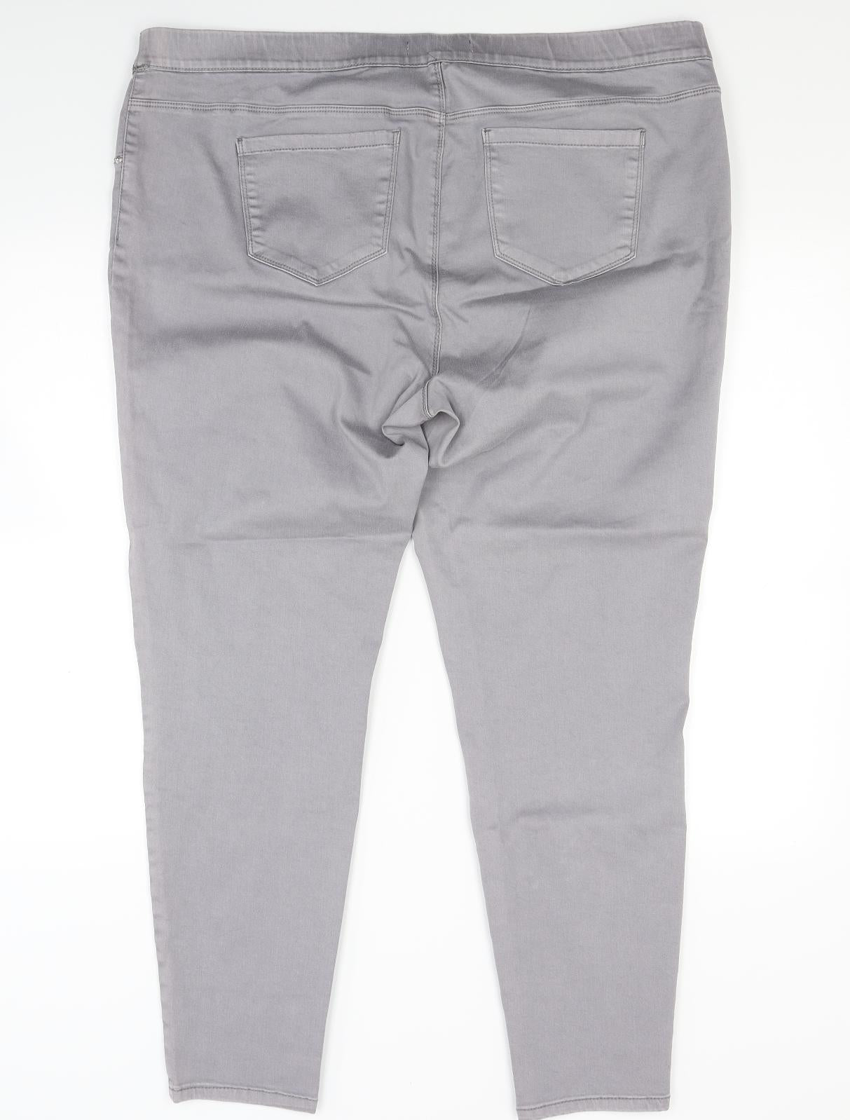 George Womens Grey  Denim Jegging Jeans Size 22 L27 in