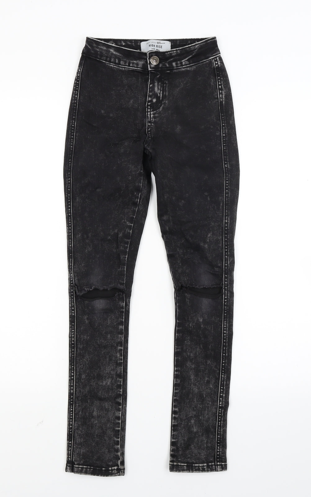 New Look Girls Black  Denim Straight Jeans Size 10 Years