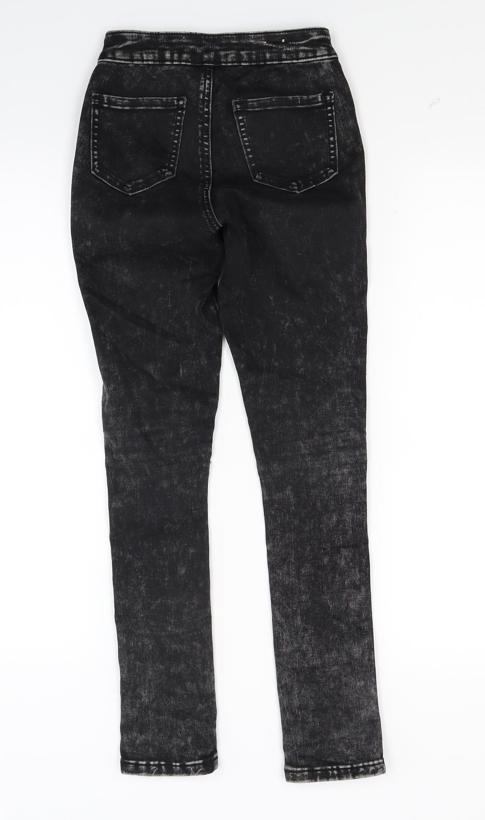 New Look Girls Black  Denim Straight Jeans Size 10 Years