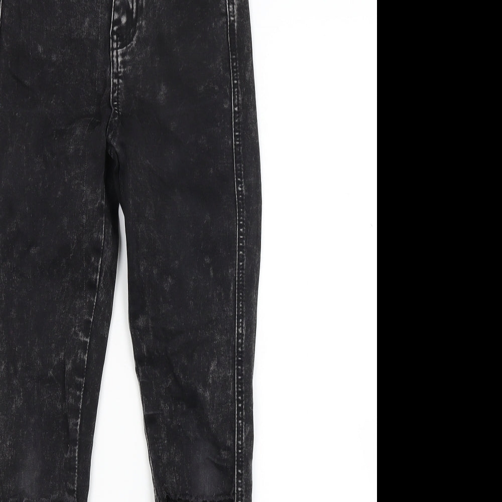 New Look Girls Black  Denim Straight Jeans Size 10 Years