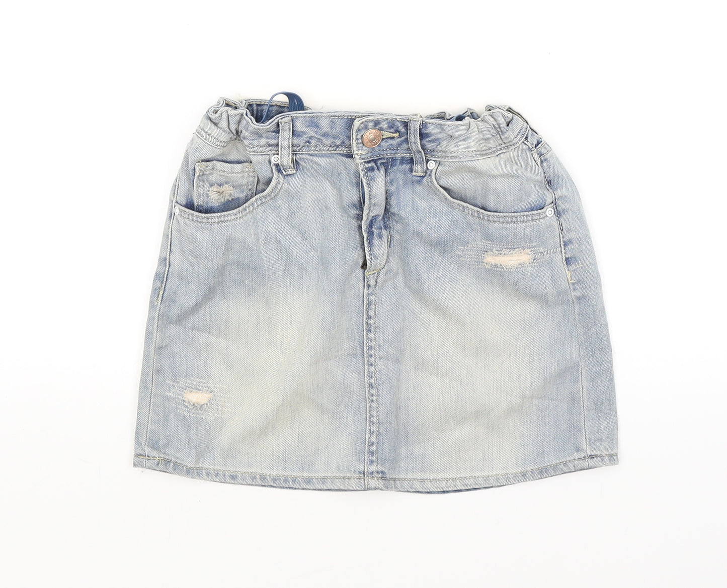 H&M Girls Blue  Denim Mini Skirt Size 10 Years
