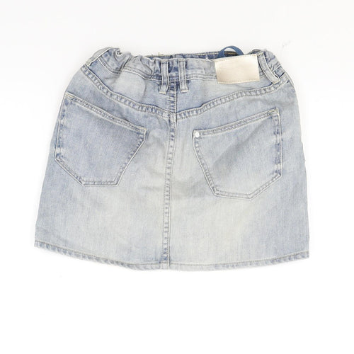 H&M Girls Blue  Denim Mini Skirt Size 10 Years