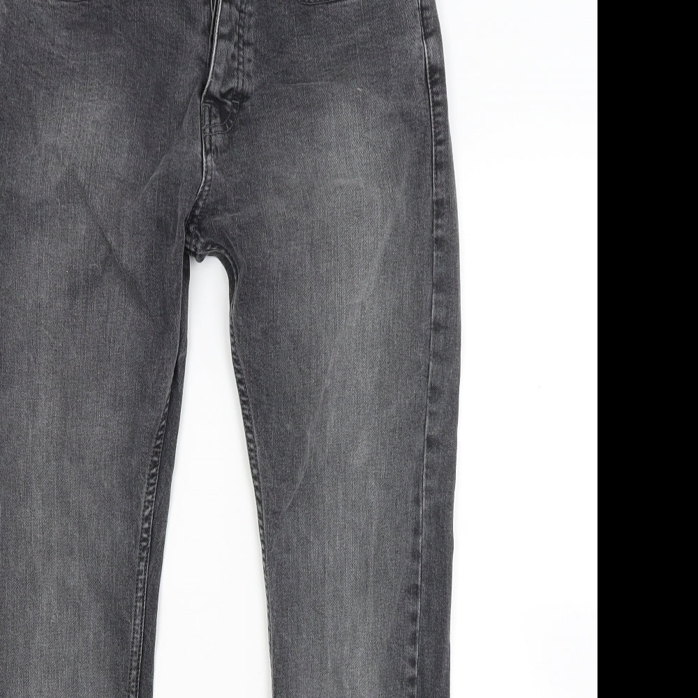 Topman Mens Grey  Denim Skinny Jeans Size 32 L32 in