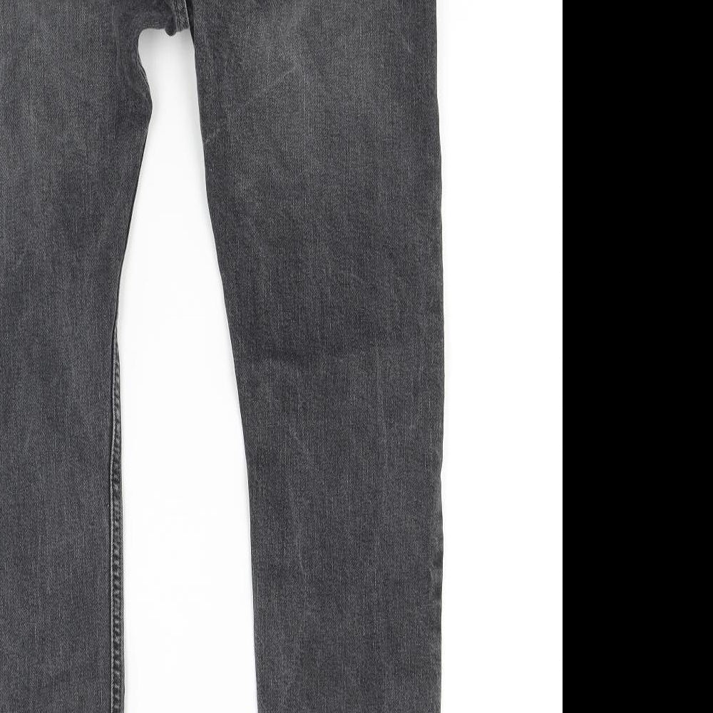 Topman Mens Grey  Denim Skinny Jeans Size 32 L32 in