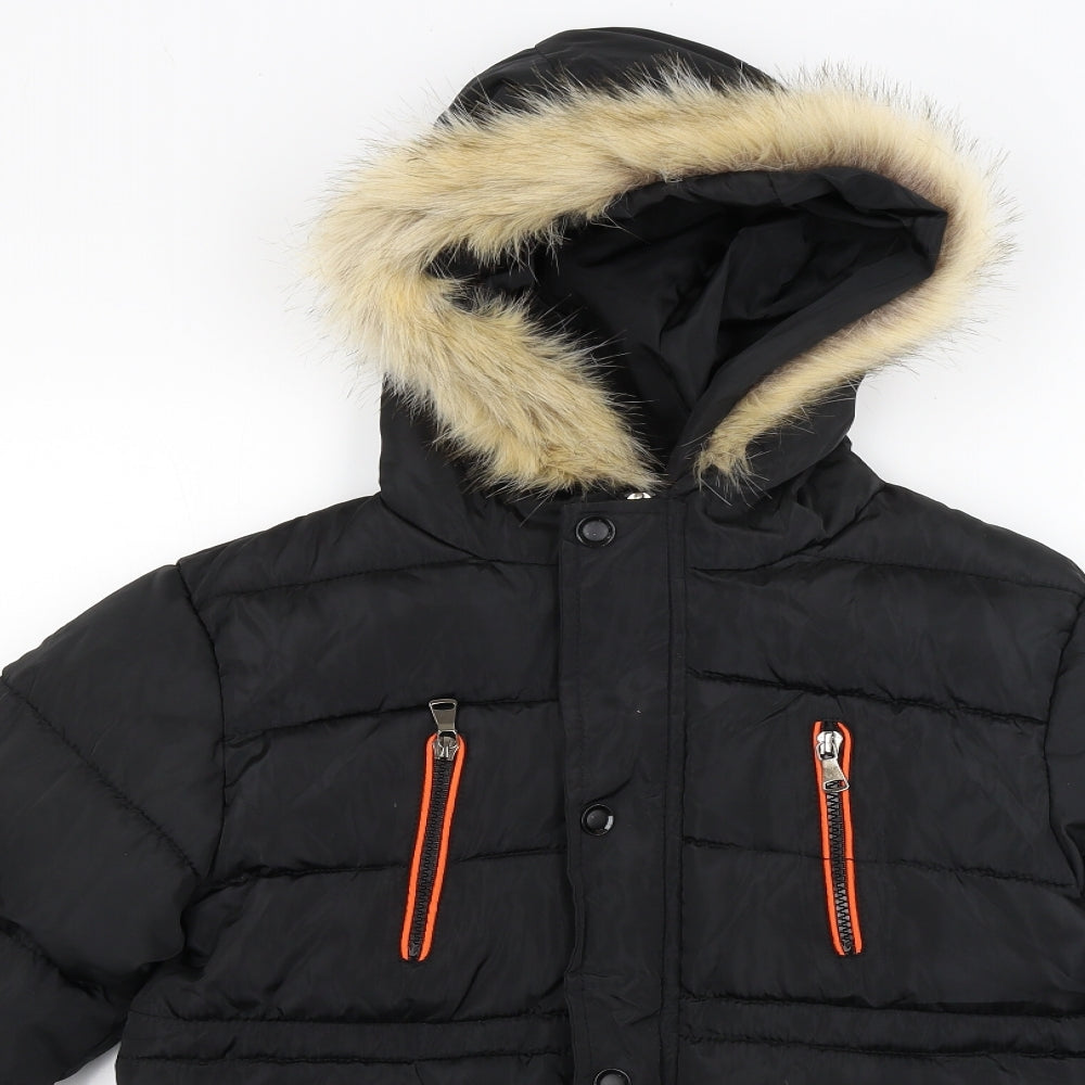 Preworn Mens Black   Parka Coat Size XS
