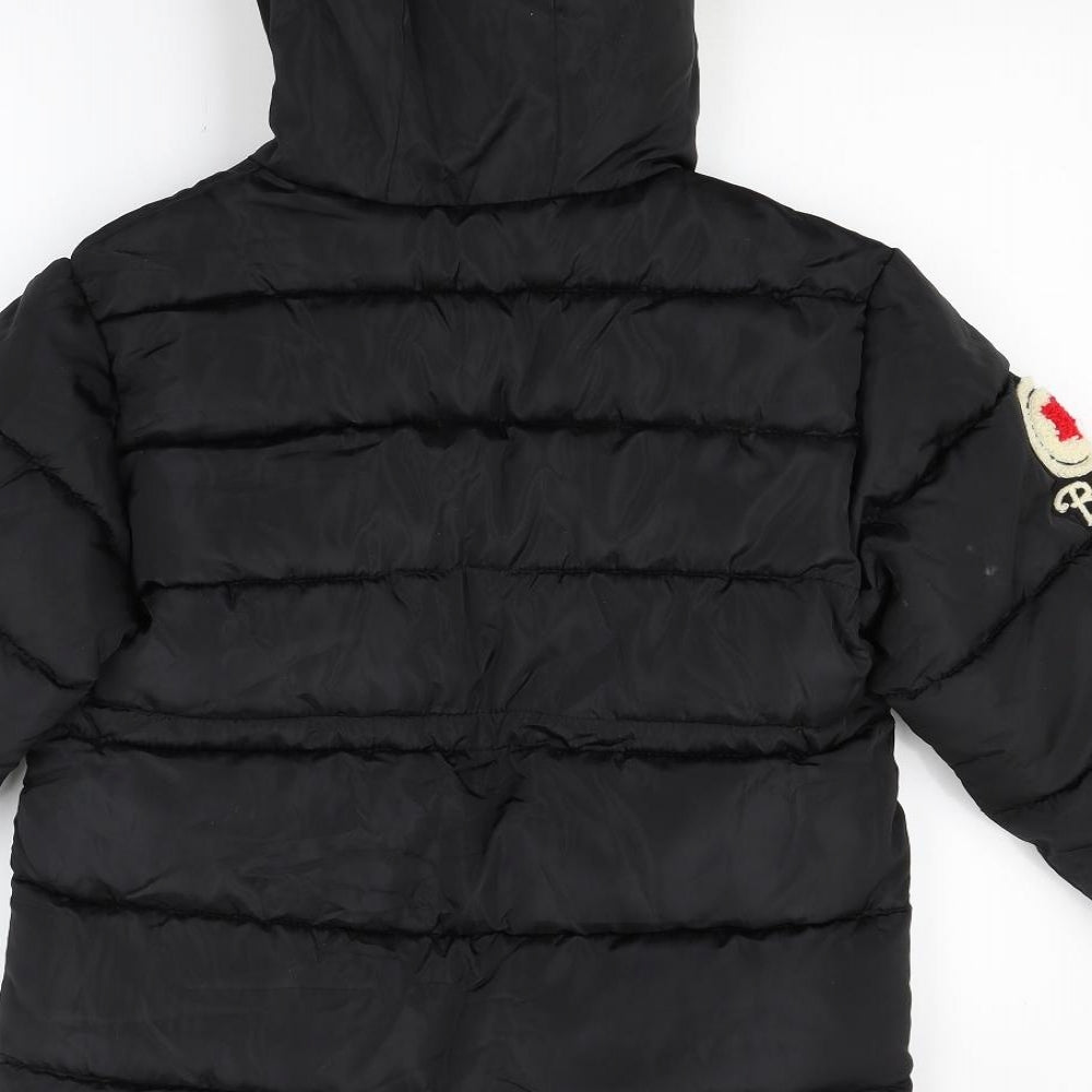 Preworn Mens Black   Parka Coat Size XS
