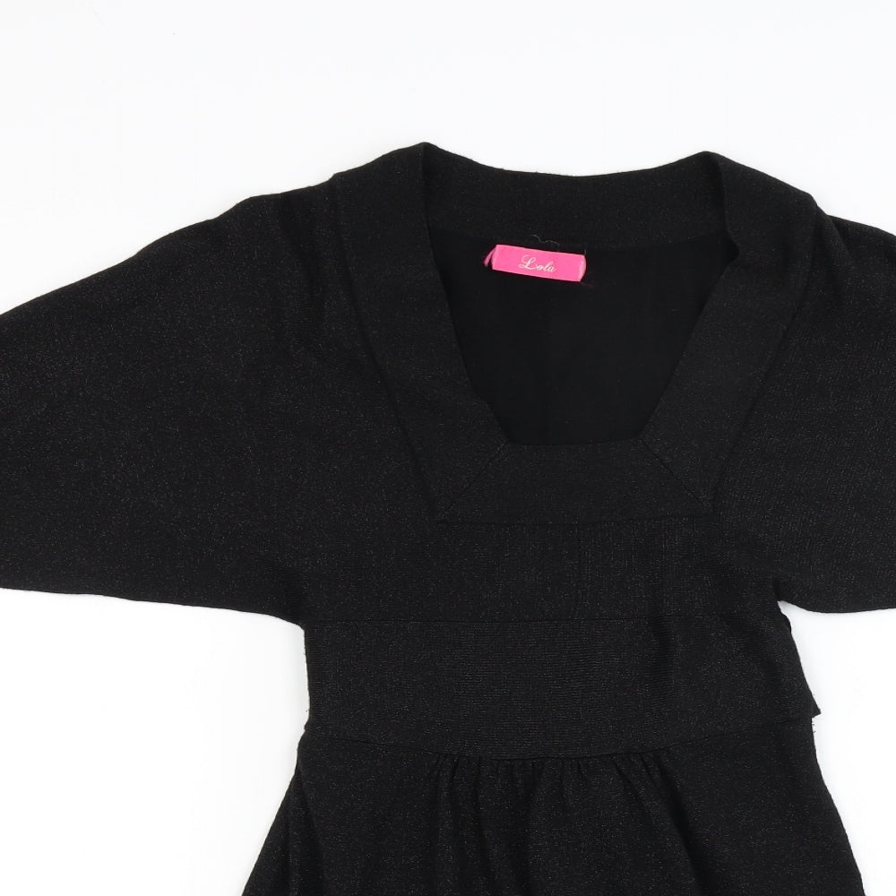 Lola Womens Black   A-Line  Size S