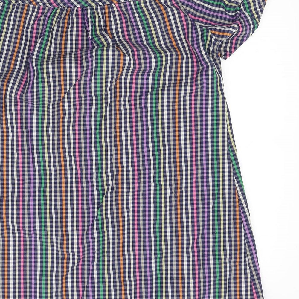 Atmosphere Womens Multicoloured Check  Tunic Blouse Size 12