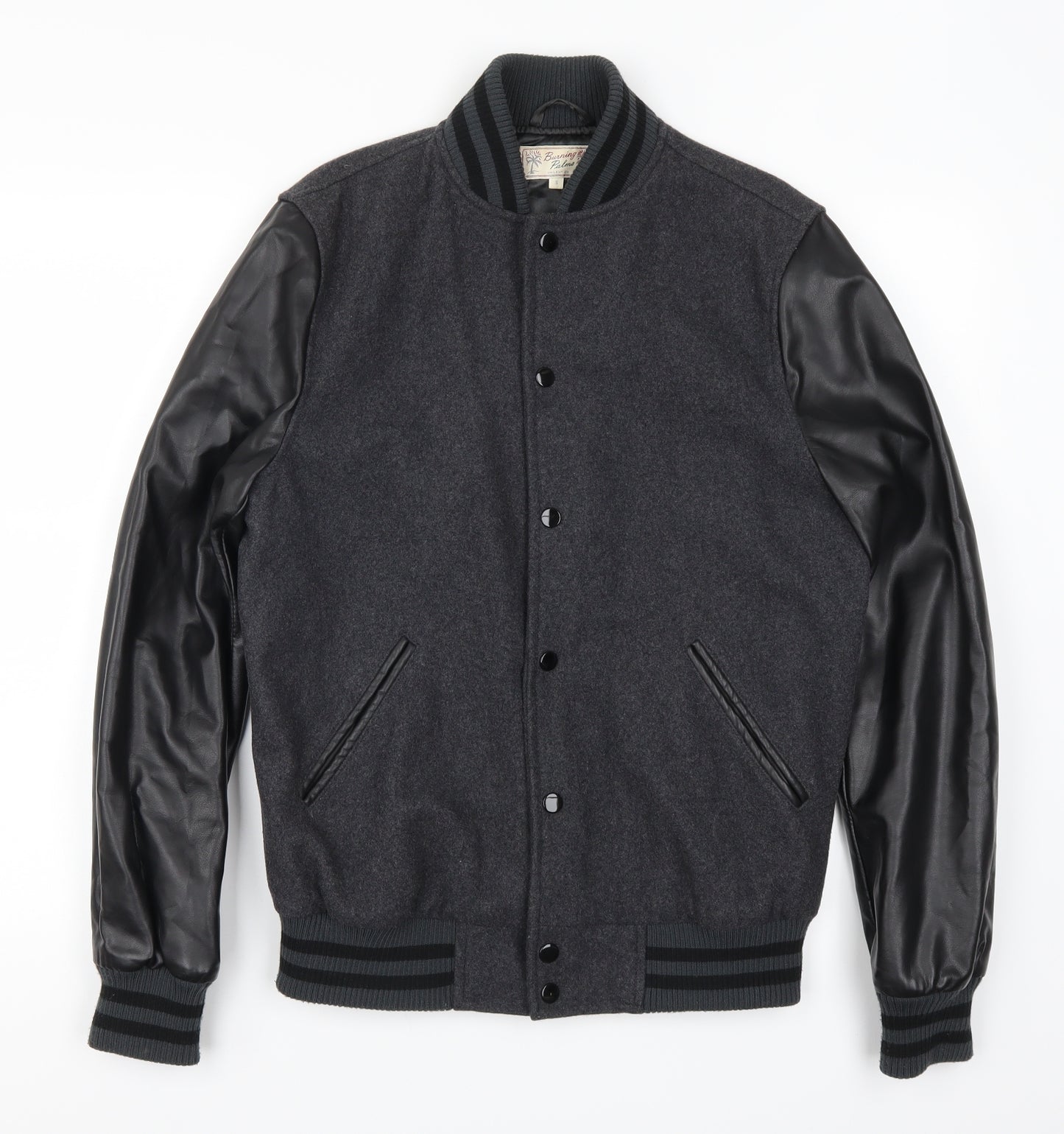 Burning Palma Mens Grey   Jacket  Size S
