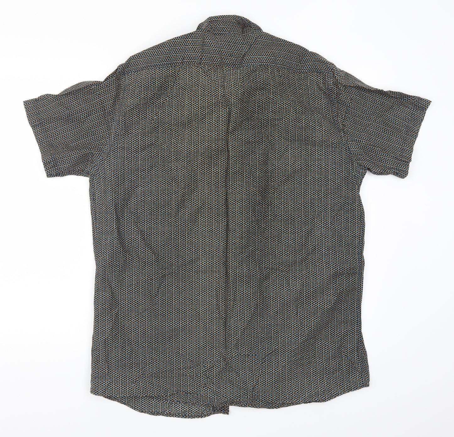 Tom English Mens Multicoloured Geometric   Button-Up Size L