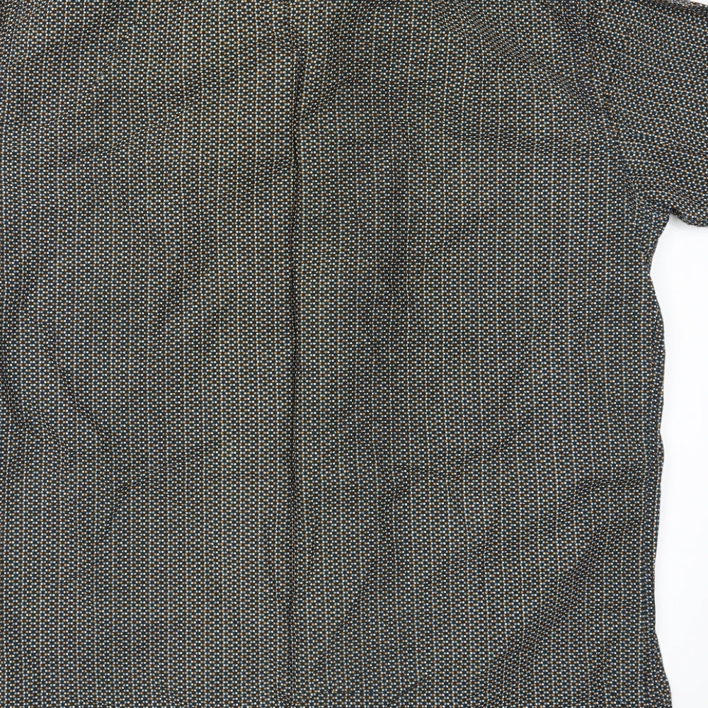 Tom English Mens Multicoloured Geometric   Button-Up Size L
