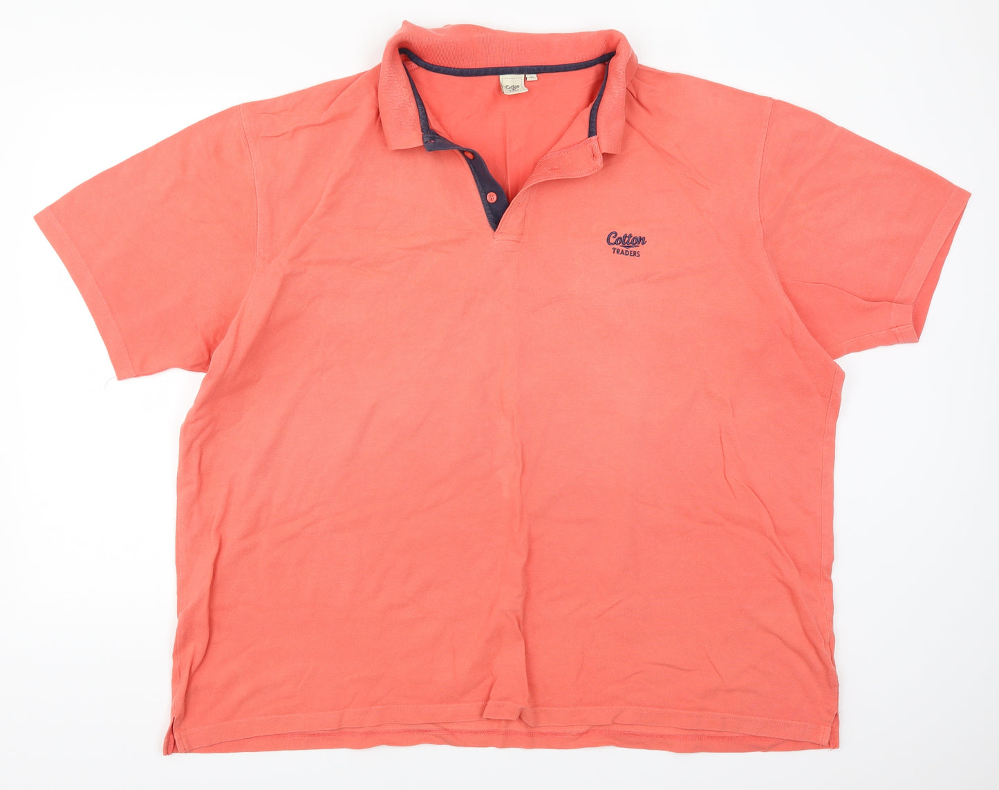 Cotton Traders Mens Orange    Polo Size 3XL