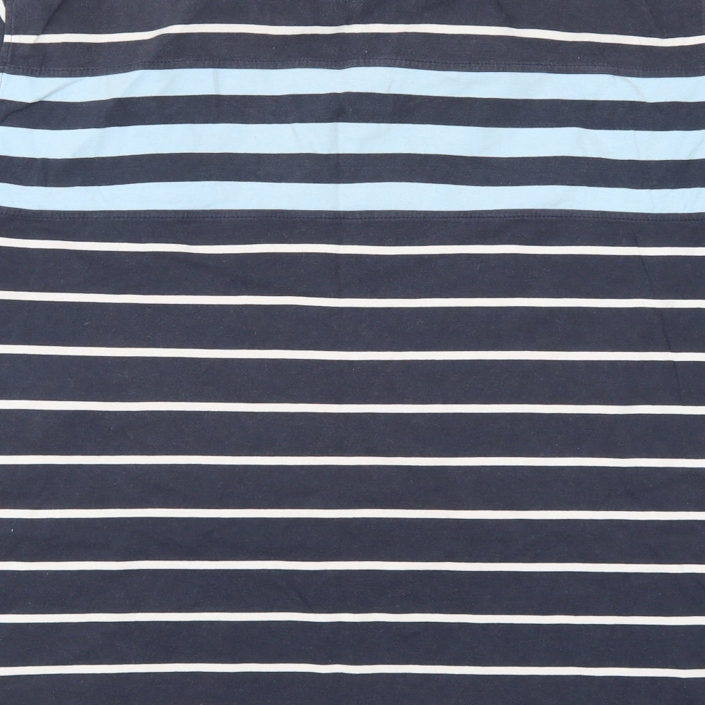 Boston Crew Mens Blue Striped   Polo Size 3XL
