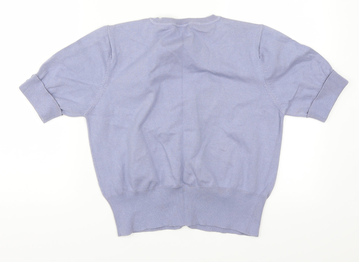M&Co Womens Purple   Cardigan Jumper Size L