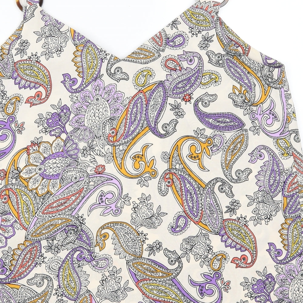 Primark Womens Beige Paisley  Basic Tank Size 16