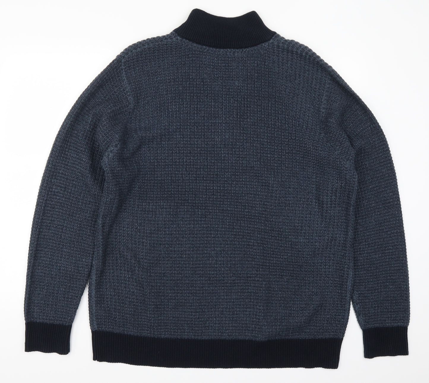 Boston Crew Mens Blue   Henley Jumper Size XL
