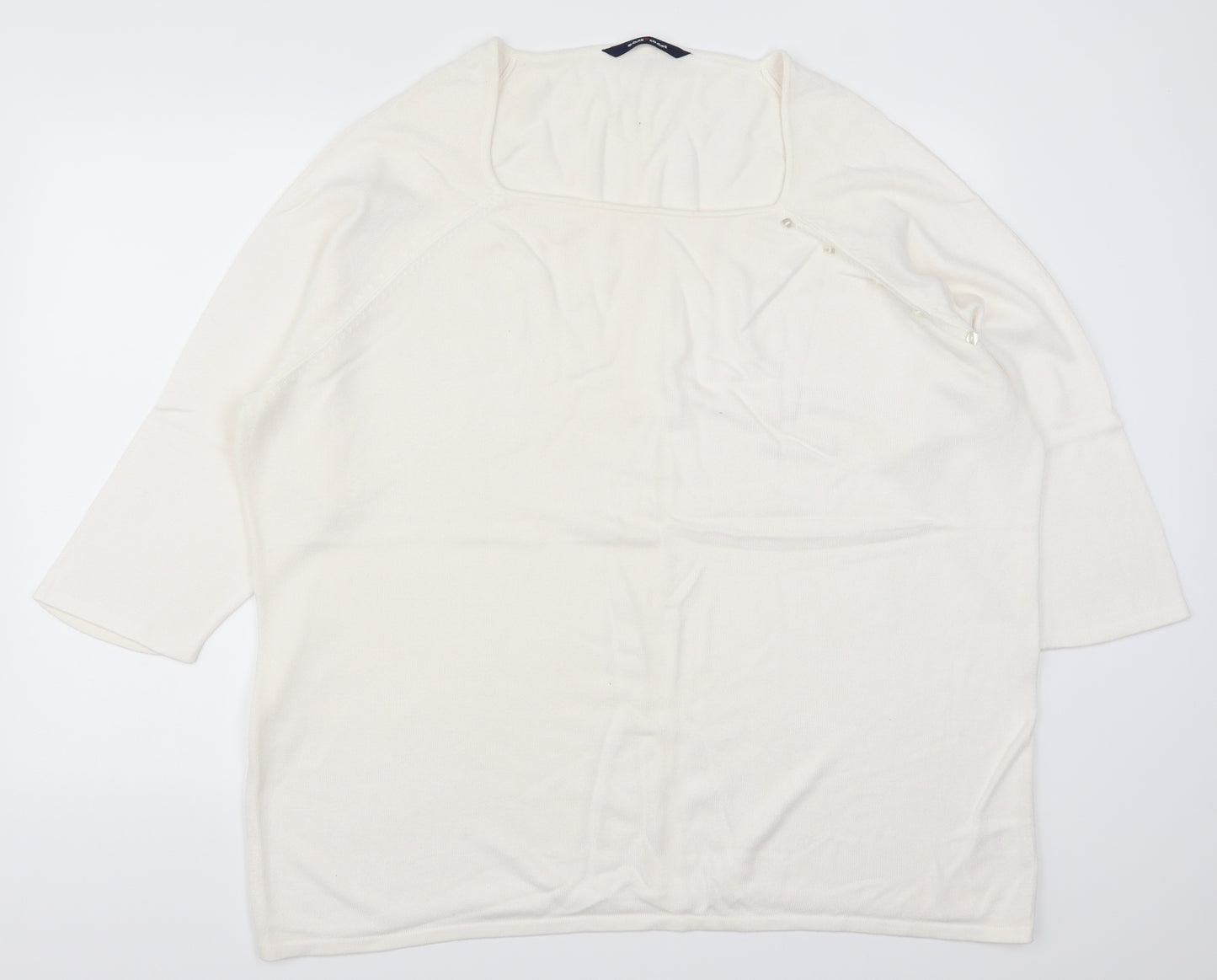 East Coast Womens White   Pullover Jumper Size 26