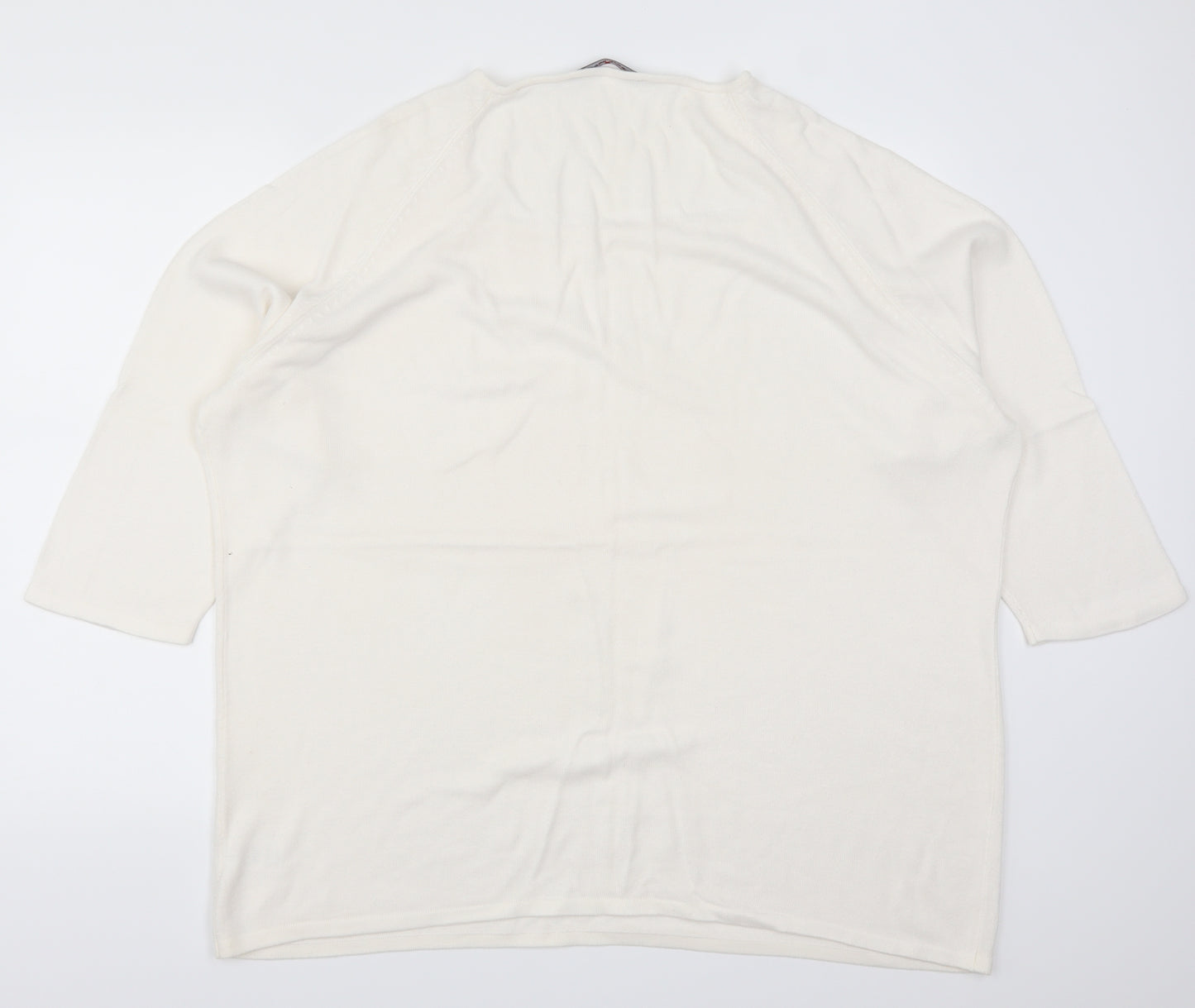 East Coast Womens White   Pullover Jumper Size 26