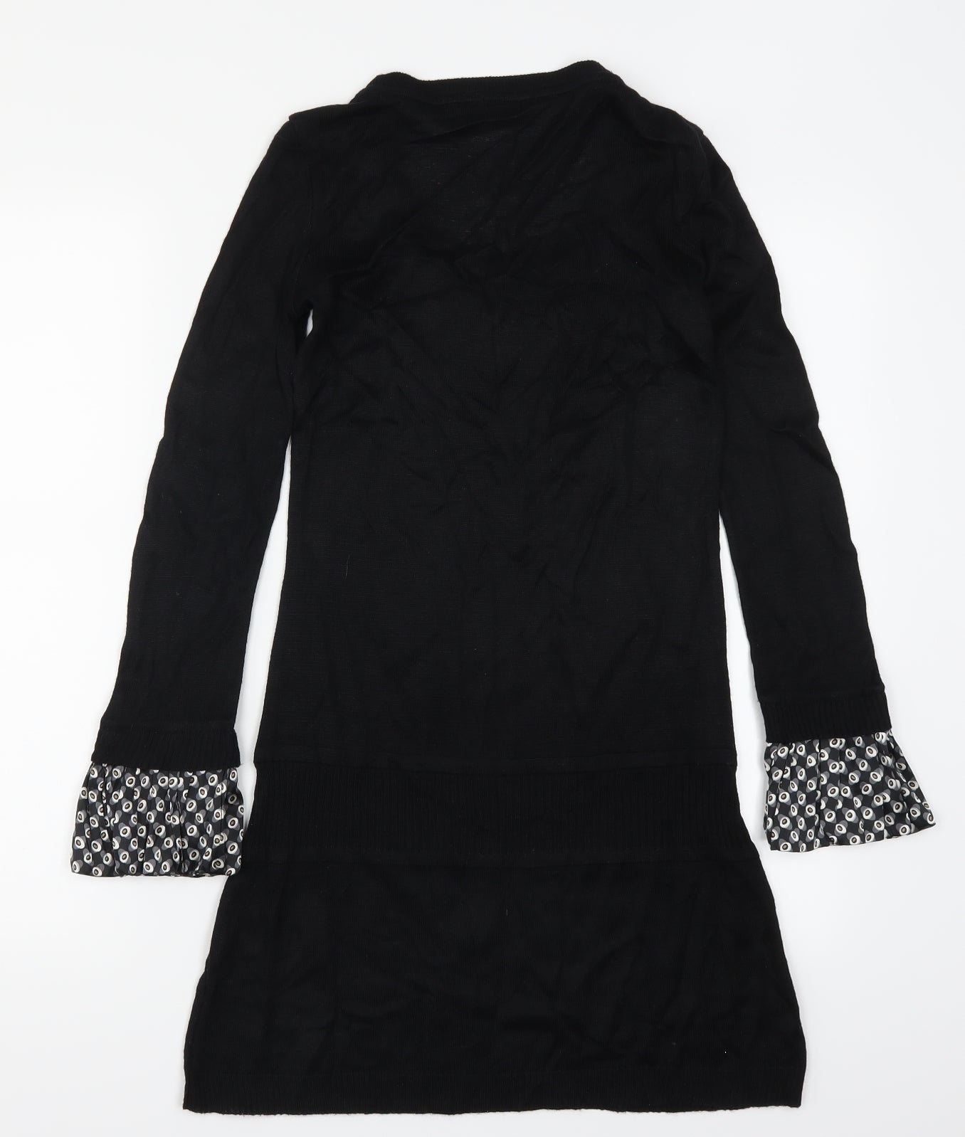 La Redoute Womens Black Geometric  Jumper Dress  Size 6