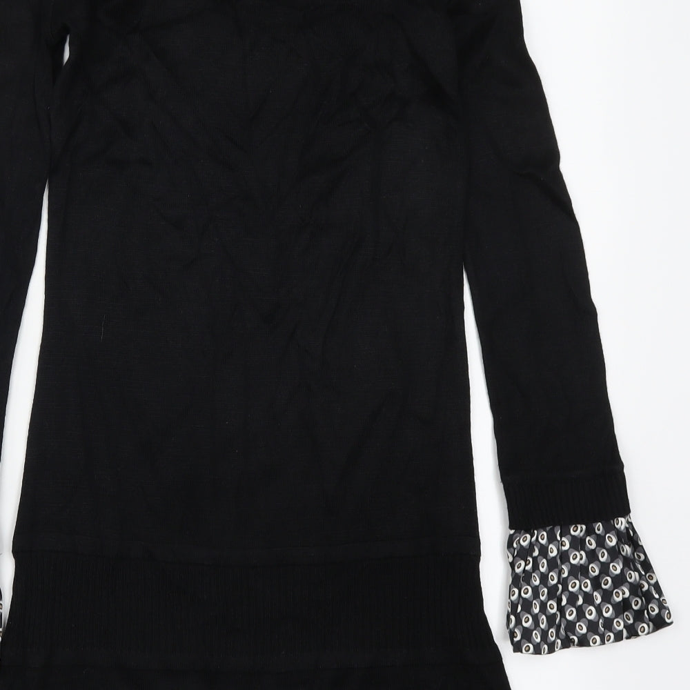 La Redoute Womens Black Geometric  Jumper Dress  Size 6