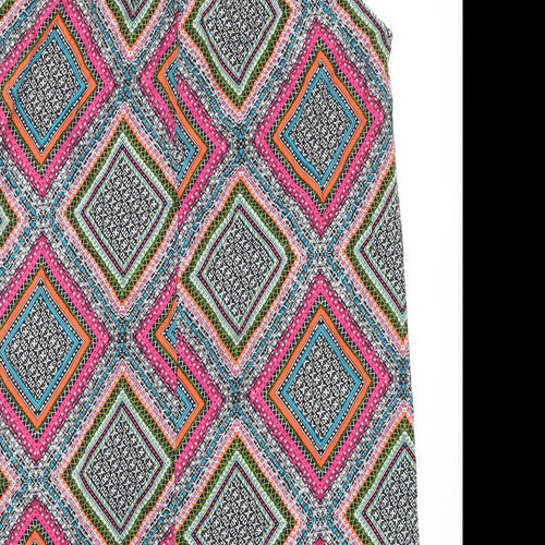 Pep & Co Womens Multicoloured Geometric  Shift  Size 8