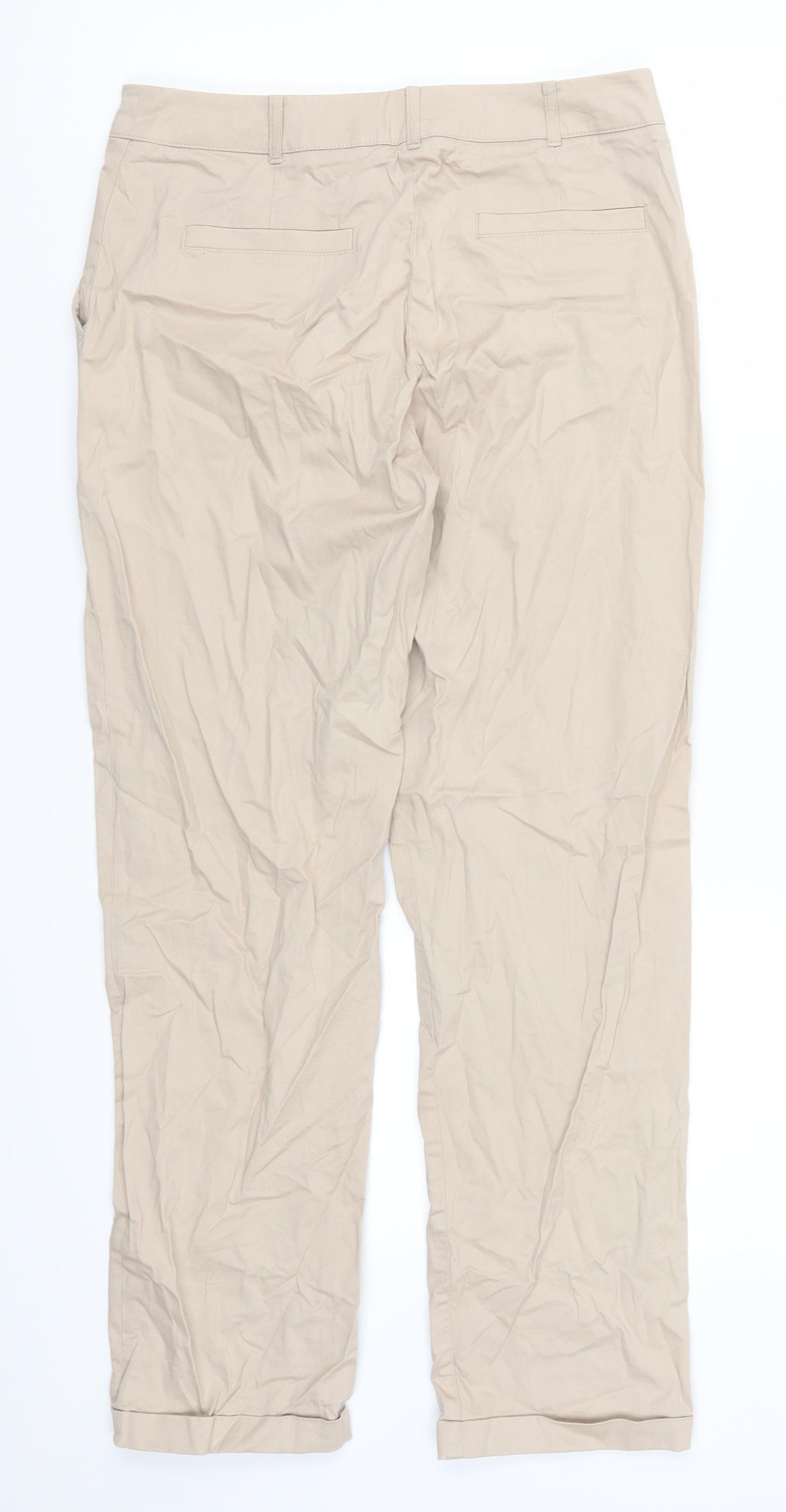 Hobbs Womens Beige   Trousers  Size 8 L26 in