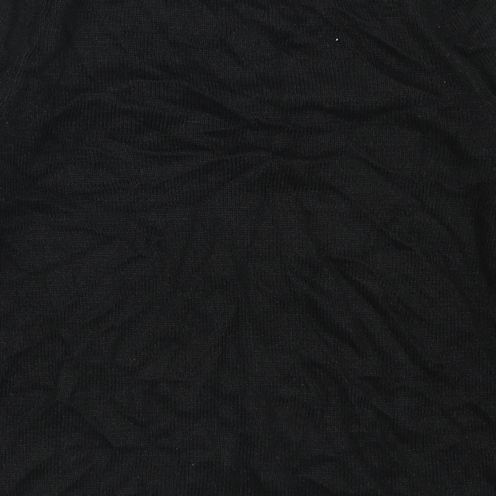 NEXT Womens Black Striped  Pullover Jumper Size 6