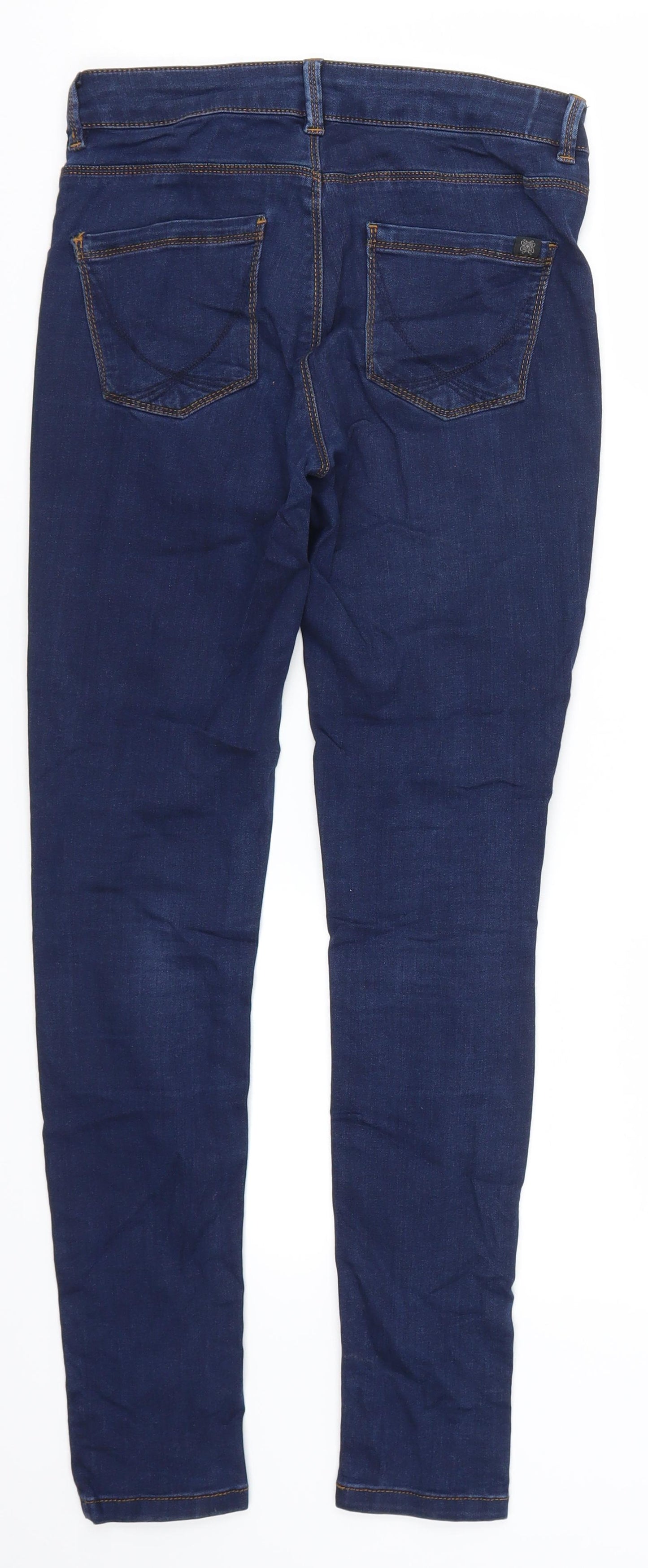Oasis Womens Blue  Denim Cropped Jeans Size 8 L27 in