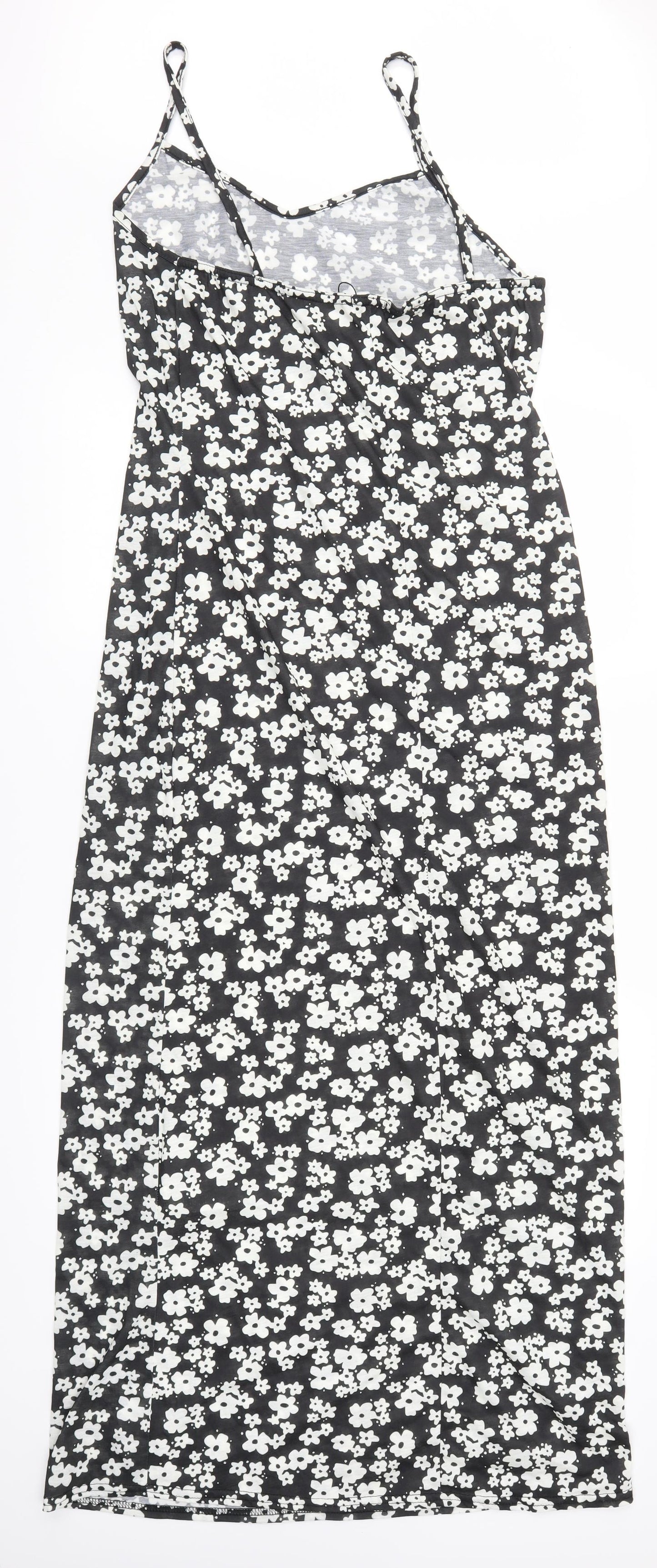 Boohoo Womens Grey Floral  Maxi  Size 18