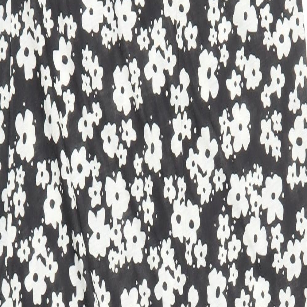 Boohoo Womens Grey Floral  Maxi  Size 18