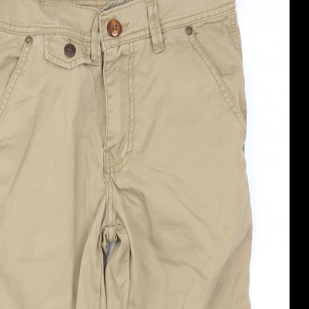 Smith & Jones Mens Beige   Chino Shorts Size 28