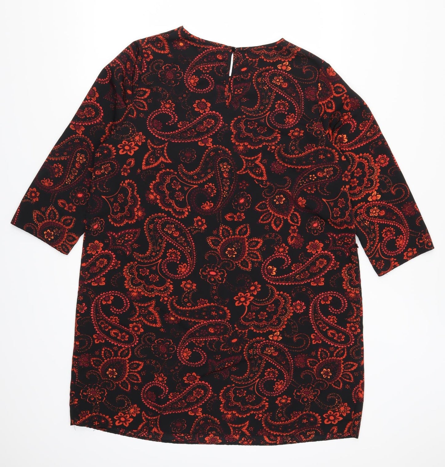 Primark Womens Red Paisley  T-Shirt Dress  Size 18