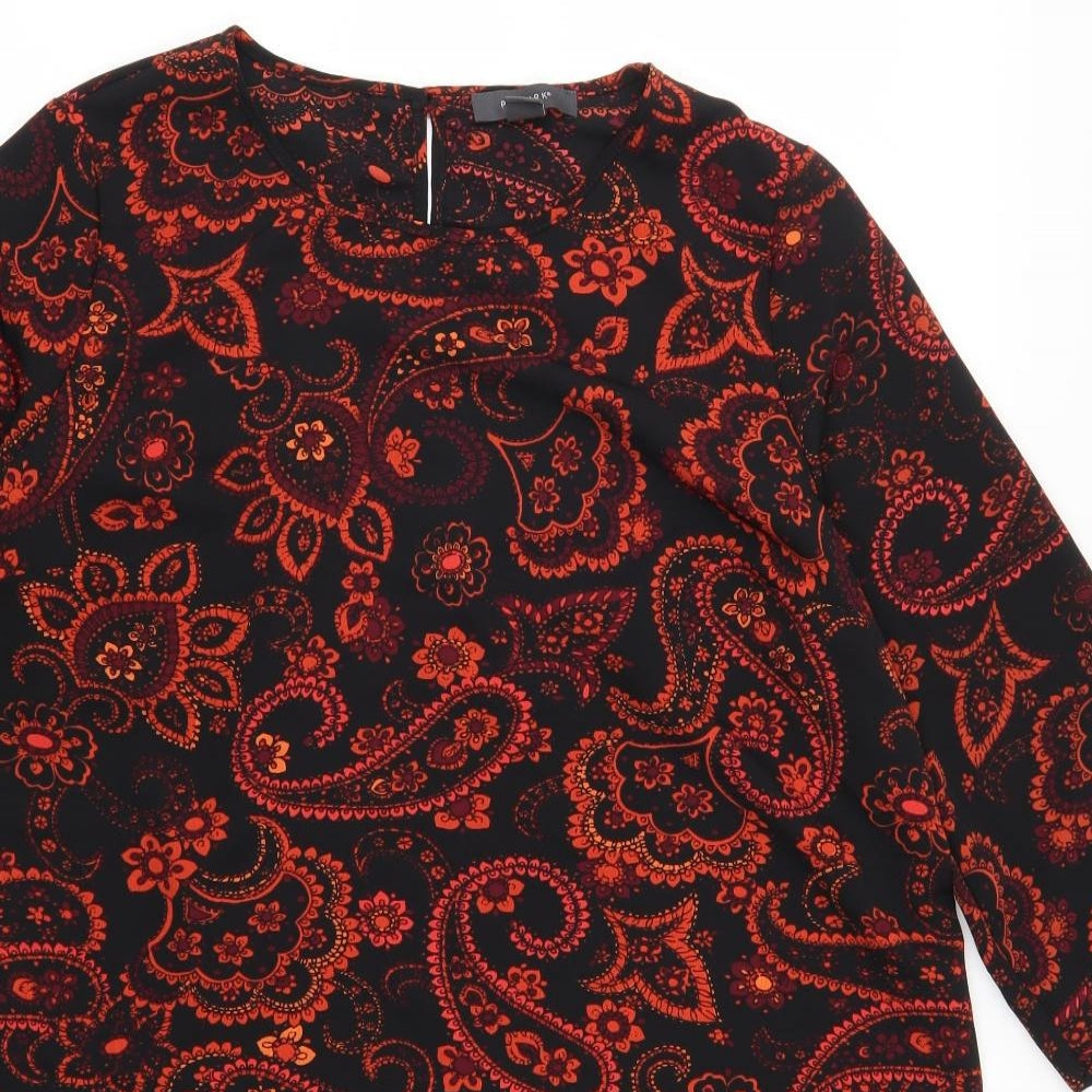 Primark Womens Red Paisley  T-Shirt Dress  Size 18