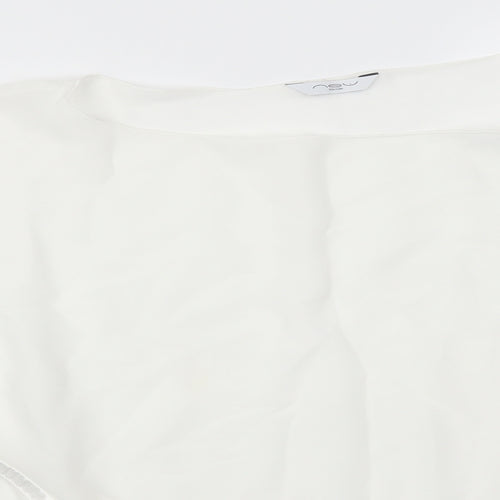 New Look Womens White   Tunic Blouse Size 16