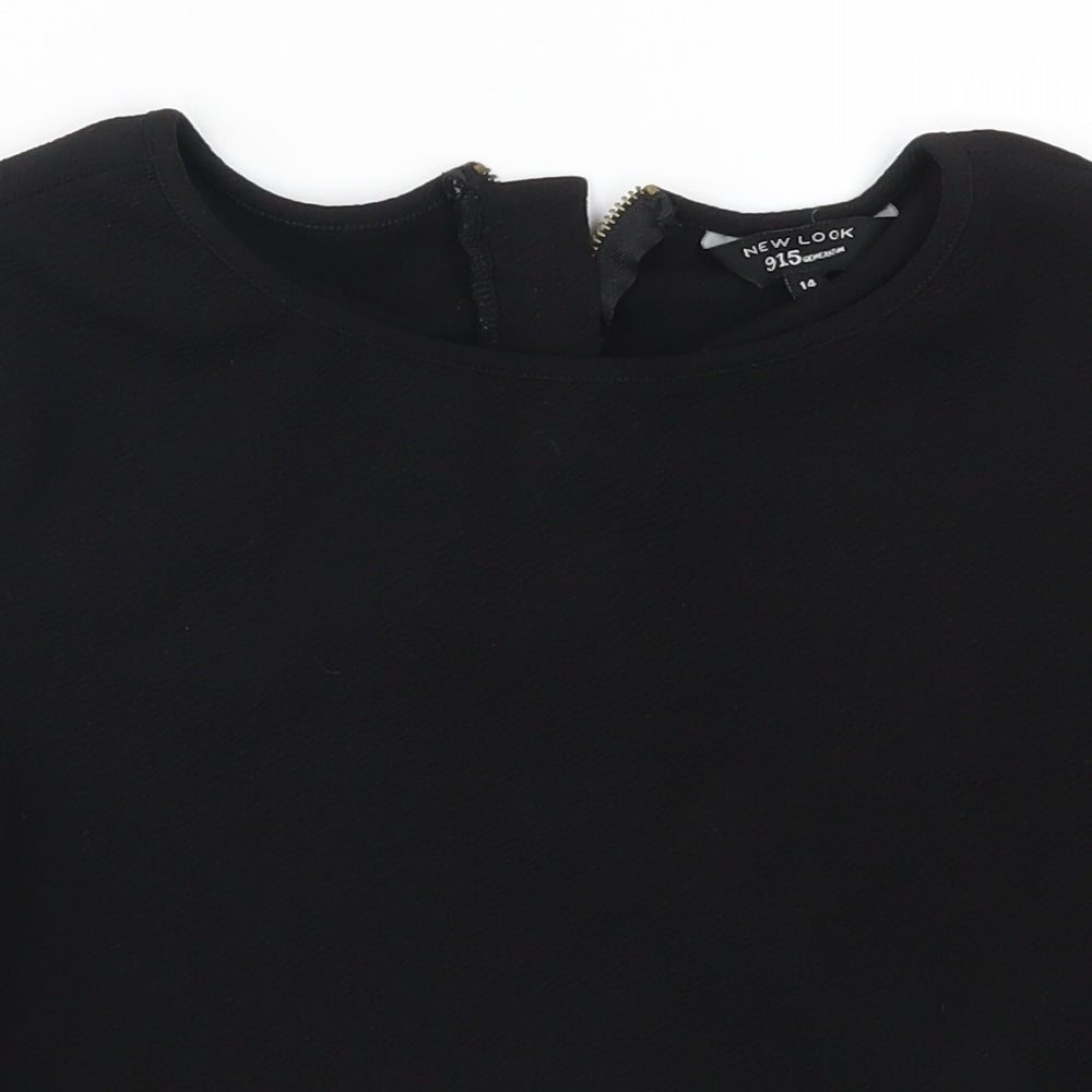 New Look Girls Black   Basic T-Shirt Size 14 Years