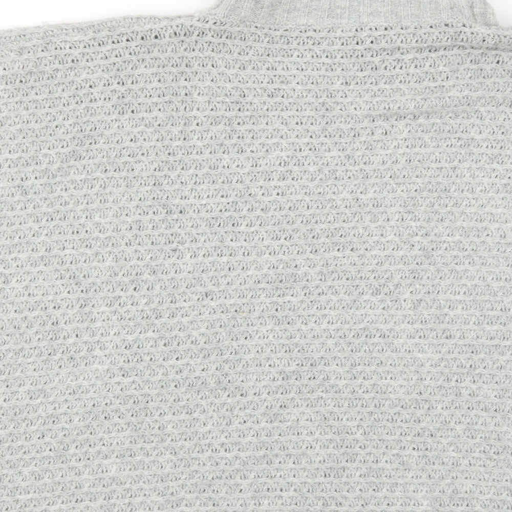 F&F Womens Grey  Knit Jacket Poncho One Size