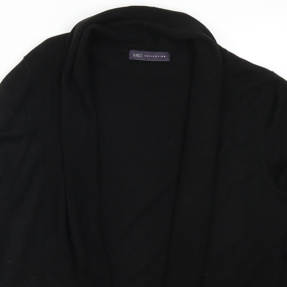 Marks and Spencer Womens Black   Cardigan Jumper Size L