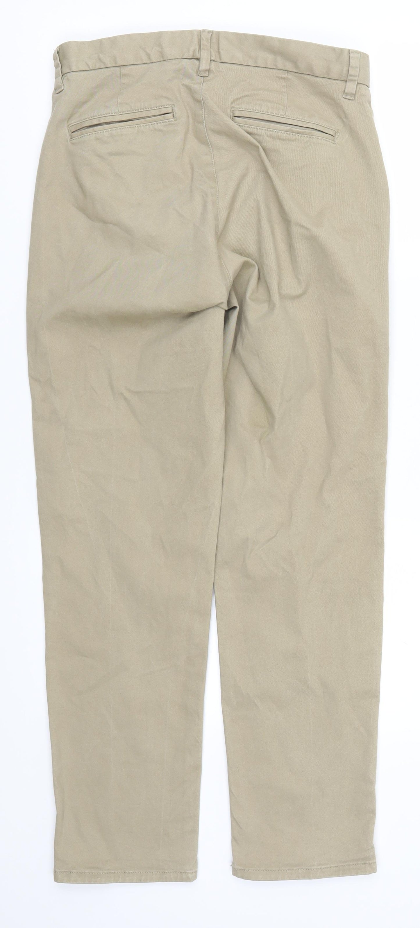 NEXT Mens Beige   Chino Trousers Size 30 L28 in
