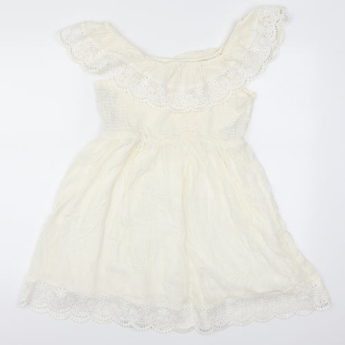 Missguided Womens White   Skater Dress  Size 12