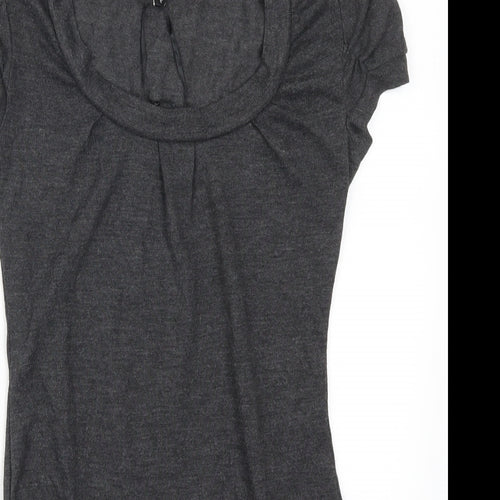 Mystify Womens Grey   Basic T-Shirt Size S