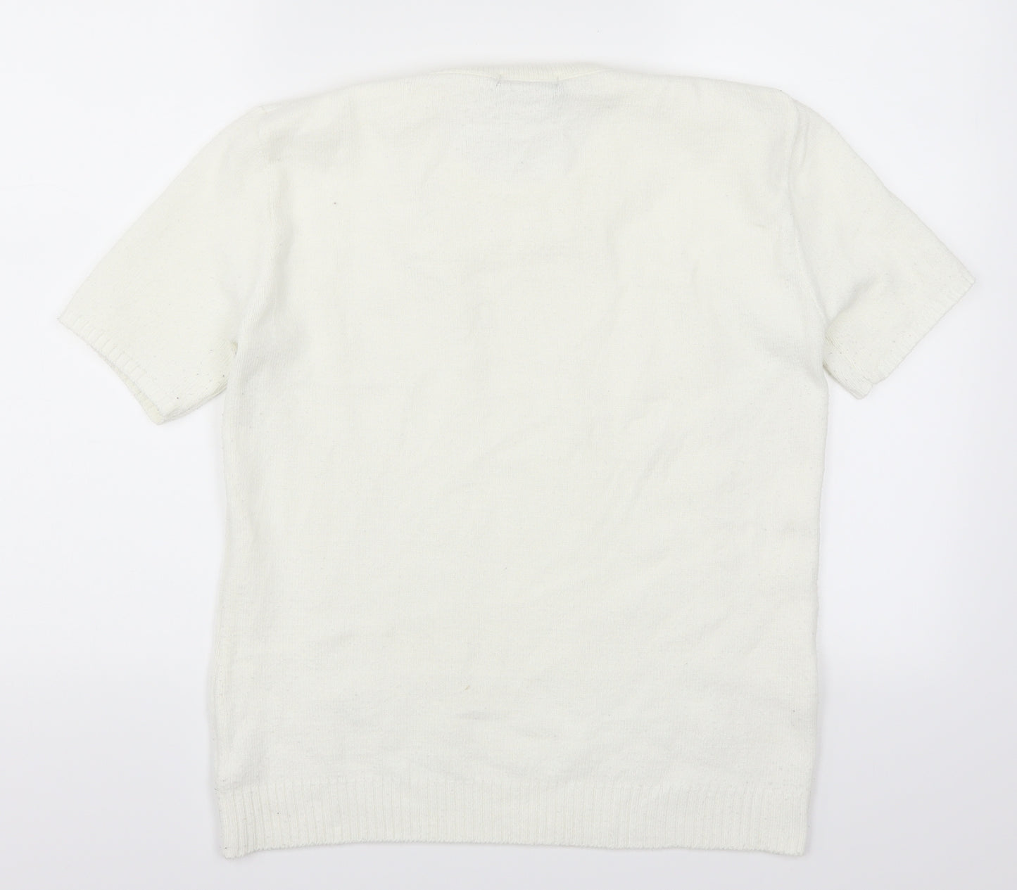 Choice Womens White   Pullover Jumper Size M