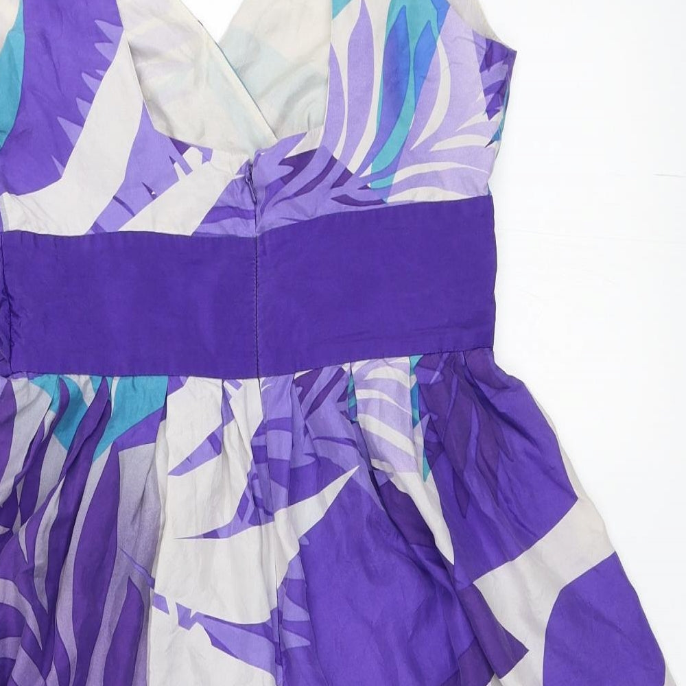 Warehouse Womens Blue   Fit & Flare  Size 12