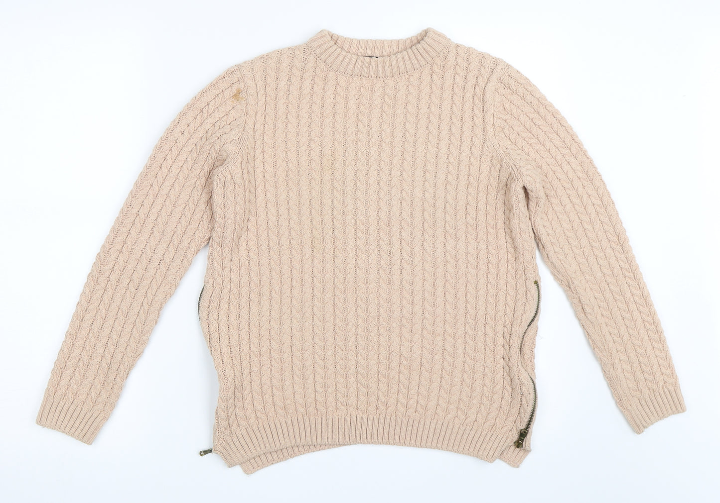 Zara Womens Beige   Pullover Jumper Size M