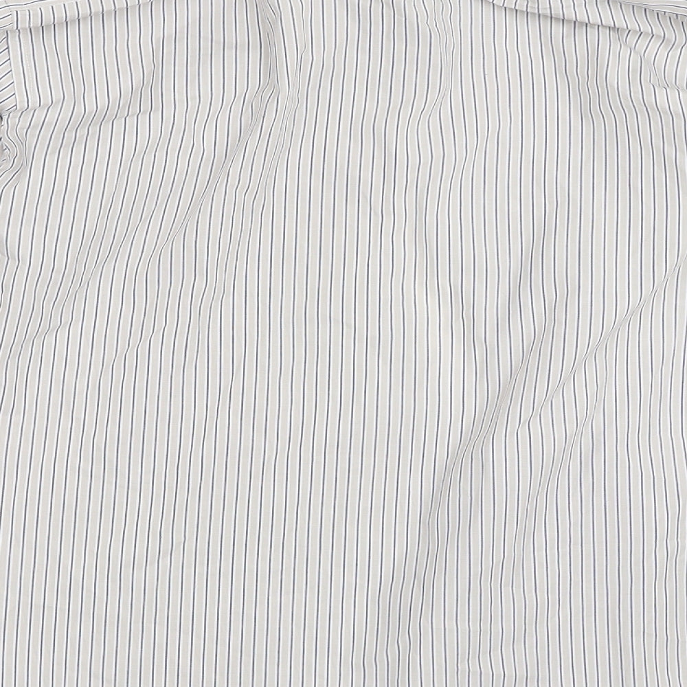 Taylor & Wright Mens Grey Striped   Dress Shirt Size 15.5
