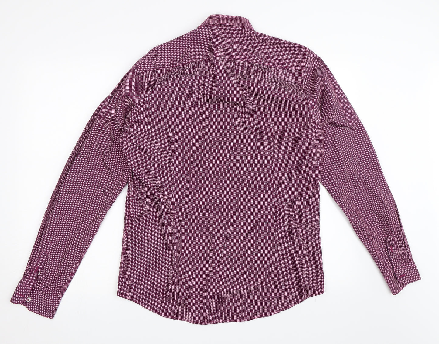 Ciao Mens Purple    Dress Shirt Size 15.5