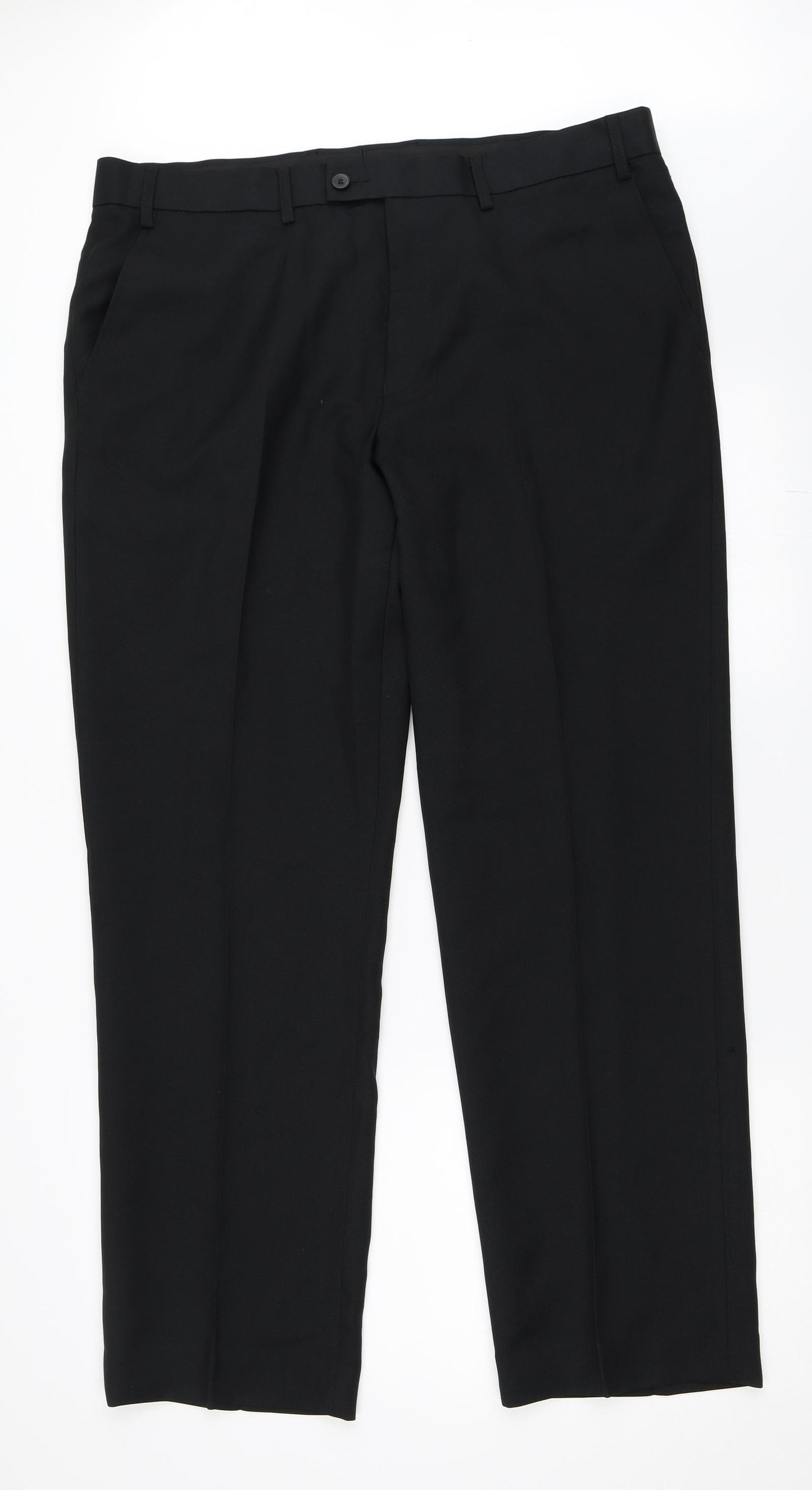 F&F Mens Black   Trousers  Size 38 in L31 in