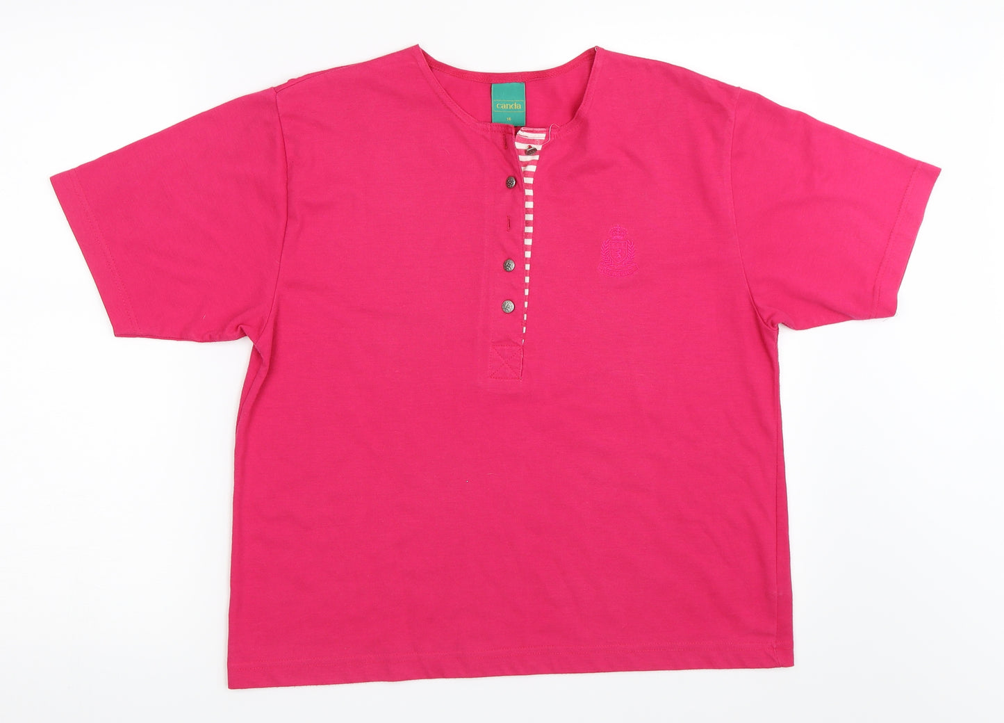 Canada Womens Pink   Basic T-Shirt Size 16
